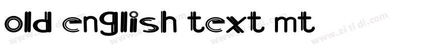 old english text mt字体转换